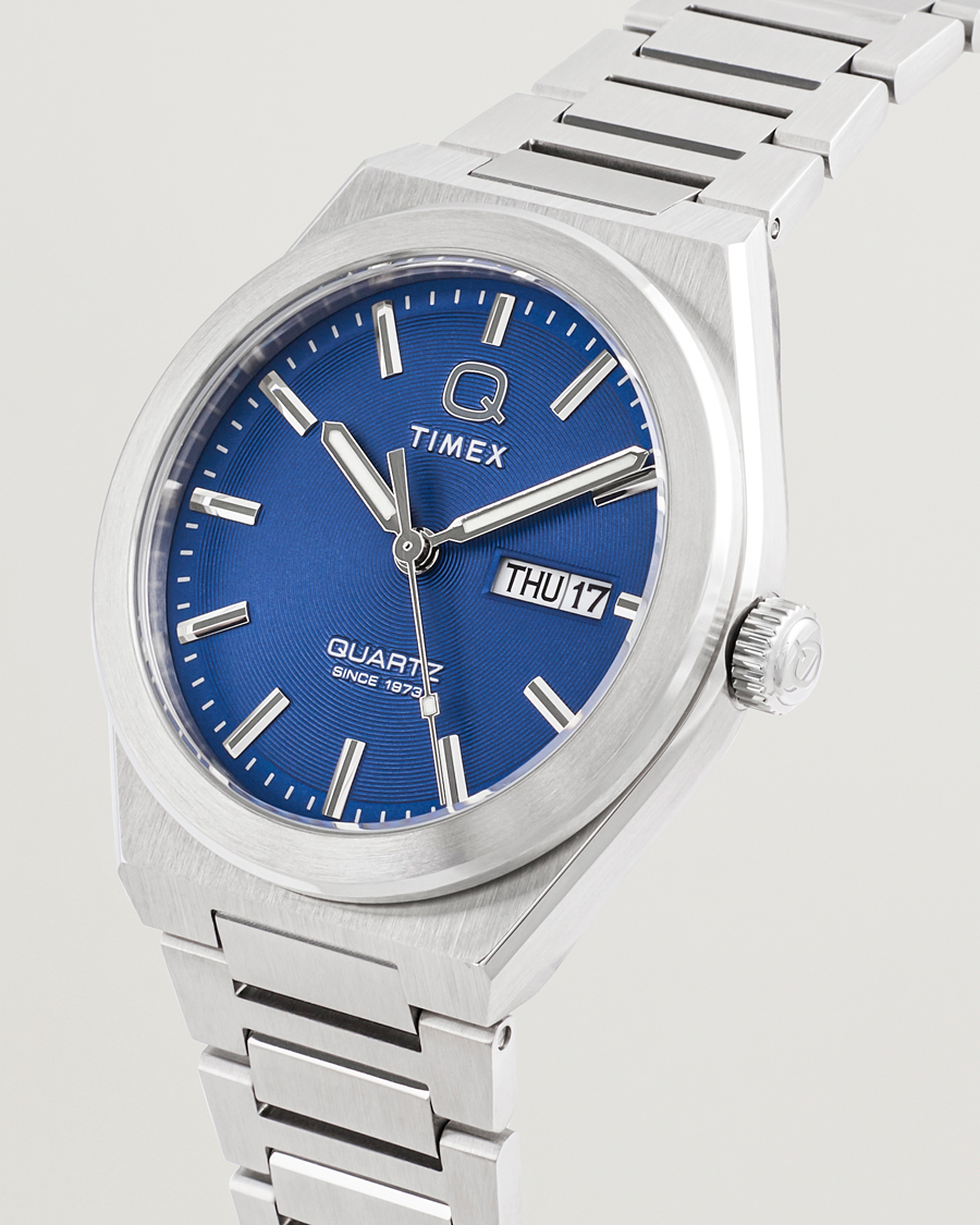 Herre | Timex Q Continental Day/Date 38mm Blue Dial | Timex | Q Continental Day/Date 38mm Blue Dial