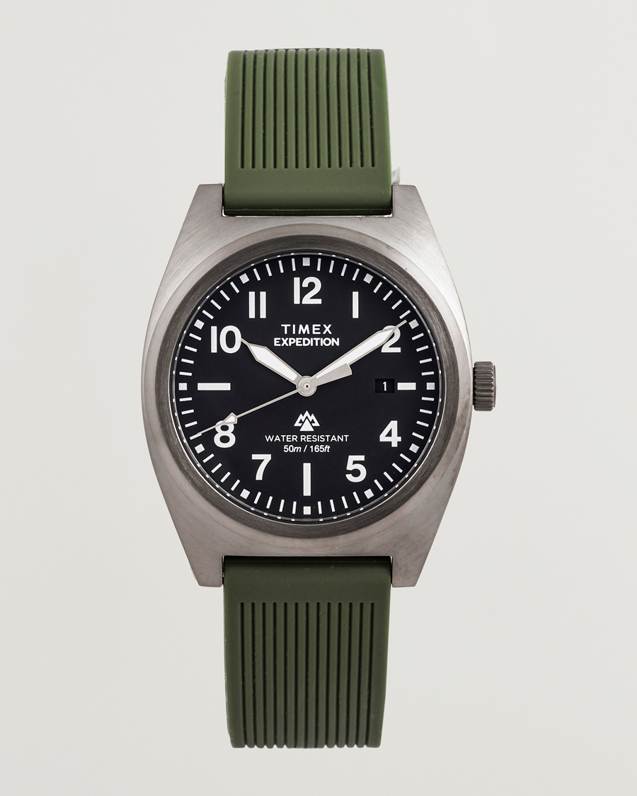 Herre | Timex Expedition Capstone Silicone Strap 39mm Black Dial | Timex | Expedition Capstone Silicone Strap 39mm Black Dial