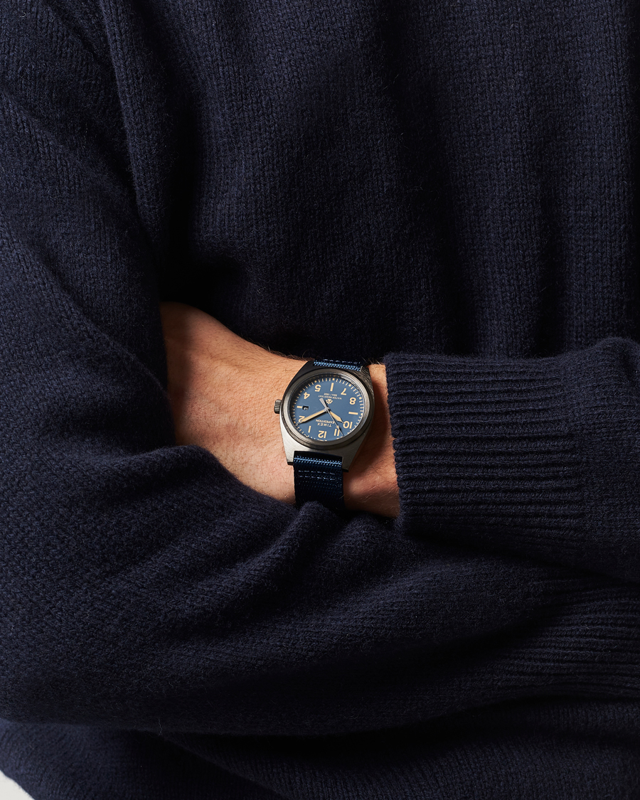 Herre | Timex Expedition Capstone rPET Strap 39mm Blue Dial | Timex | Expedition Capstone rPET Strap 39mm Blue Dial