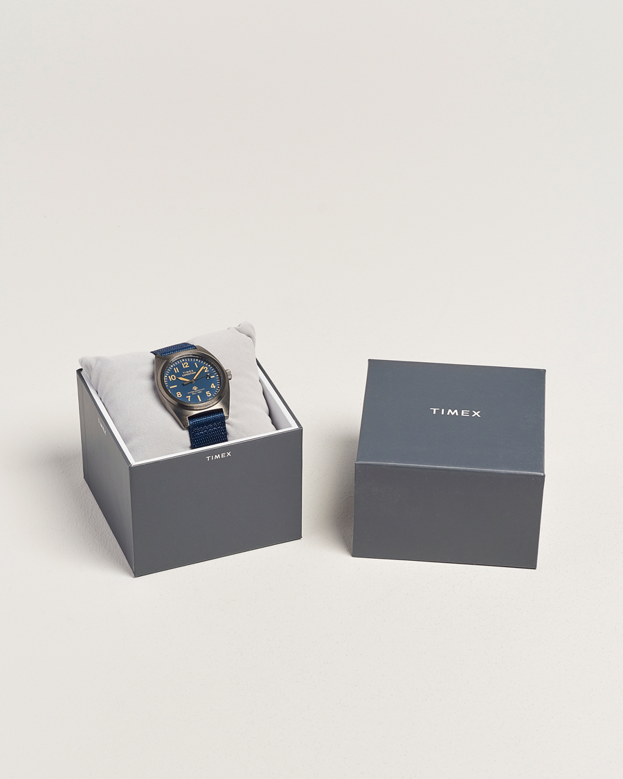 Herre | Timex Expedition Capstone rPET Strap 39mm Blue Dial | Timex | Expedition Capstone rPET Strap 39mm Blue Dial