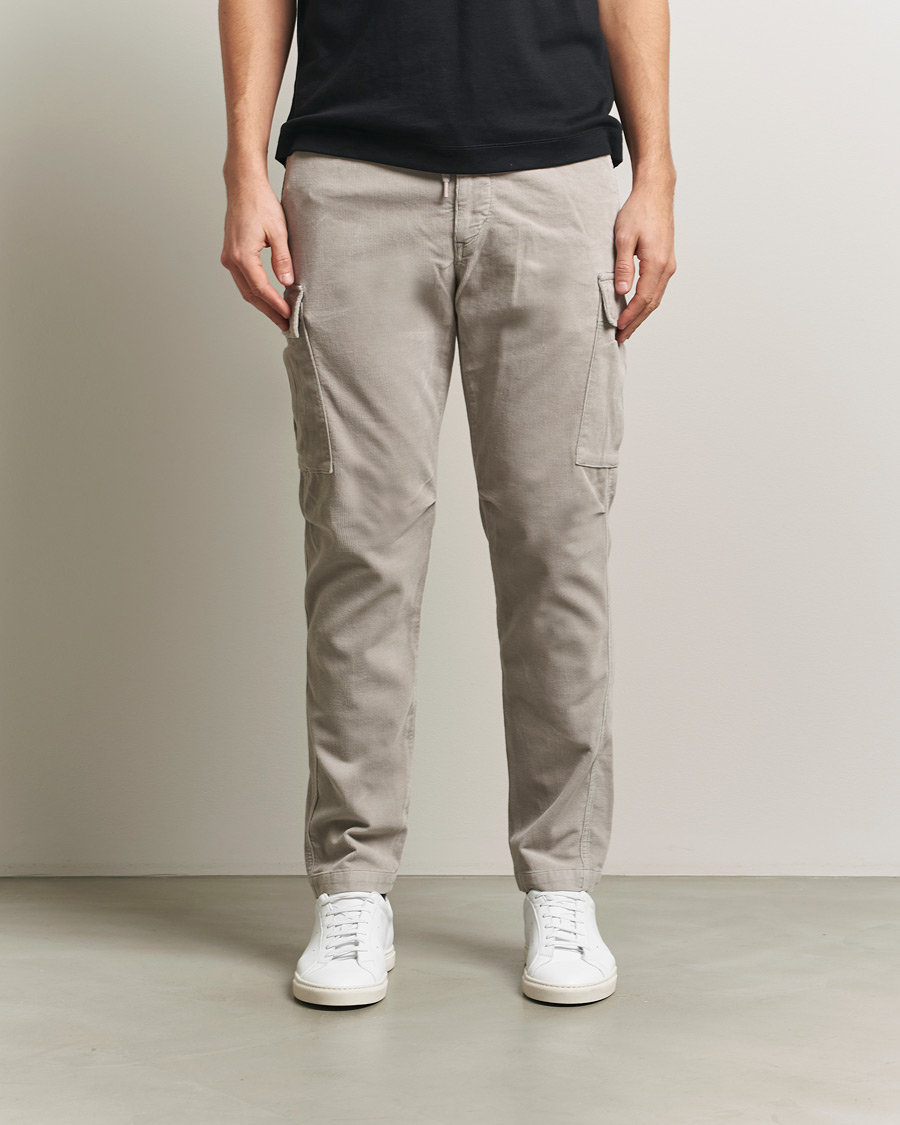 Herre | Bukser | Polo Ralph Lauren | Corduroy Cargo Pants Grey Dawn