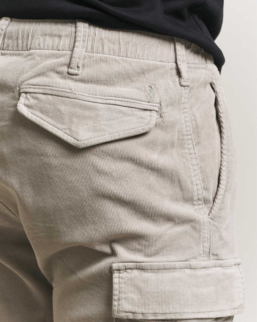 Herre | Bukser | Polo Ralph Lauren | Corduroy Cargo Pants Grey Dawn