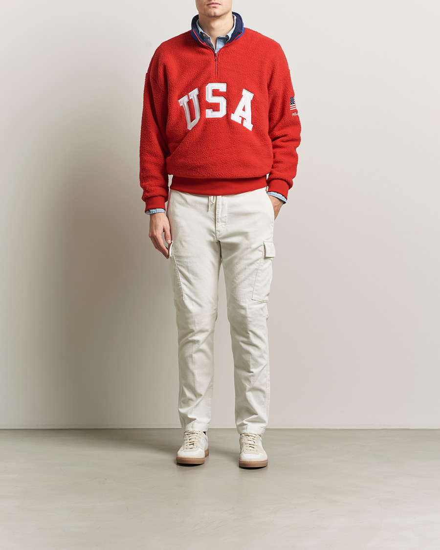 Herre | Bukser | Polo Ralph Lauren | Corduroy Cargo Pants Antique Cream