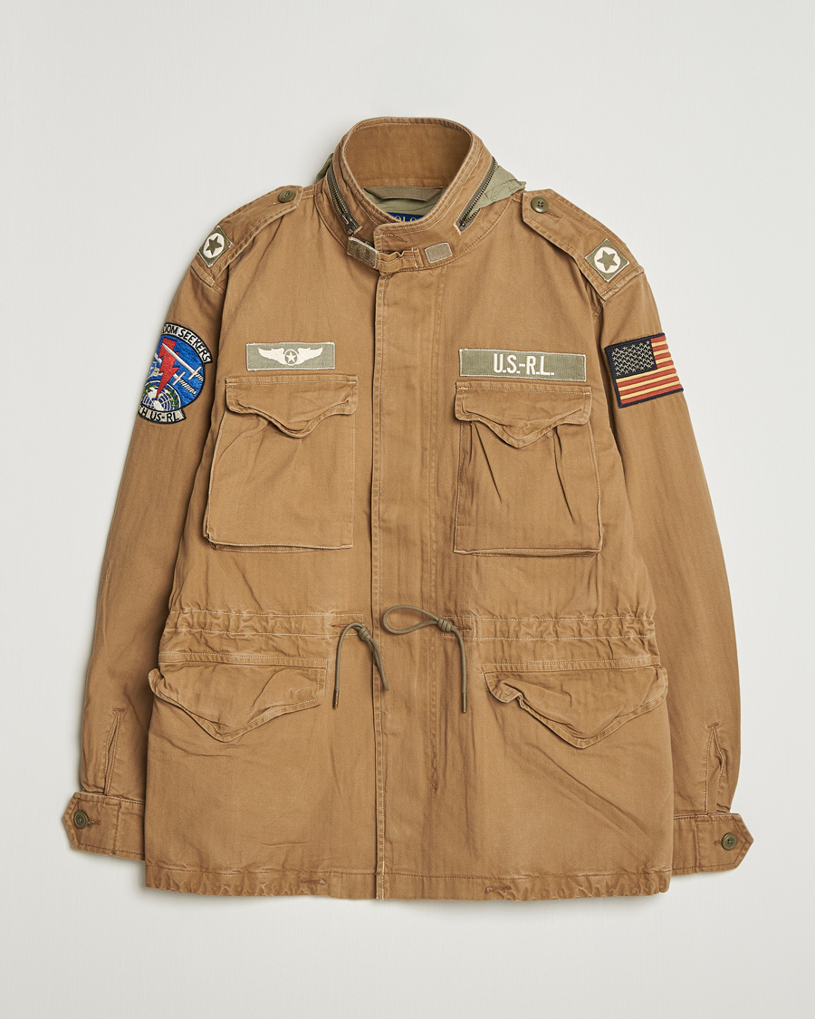 Herre | Jakker | Polo Ralph Lauren | Herringbone Field Patch Jacket Sandsurf
