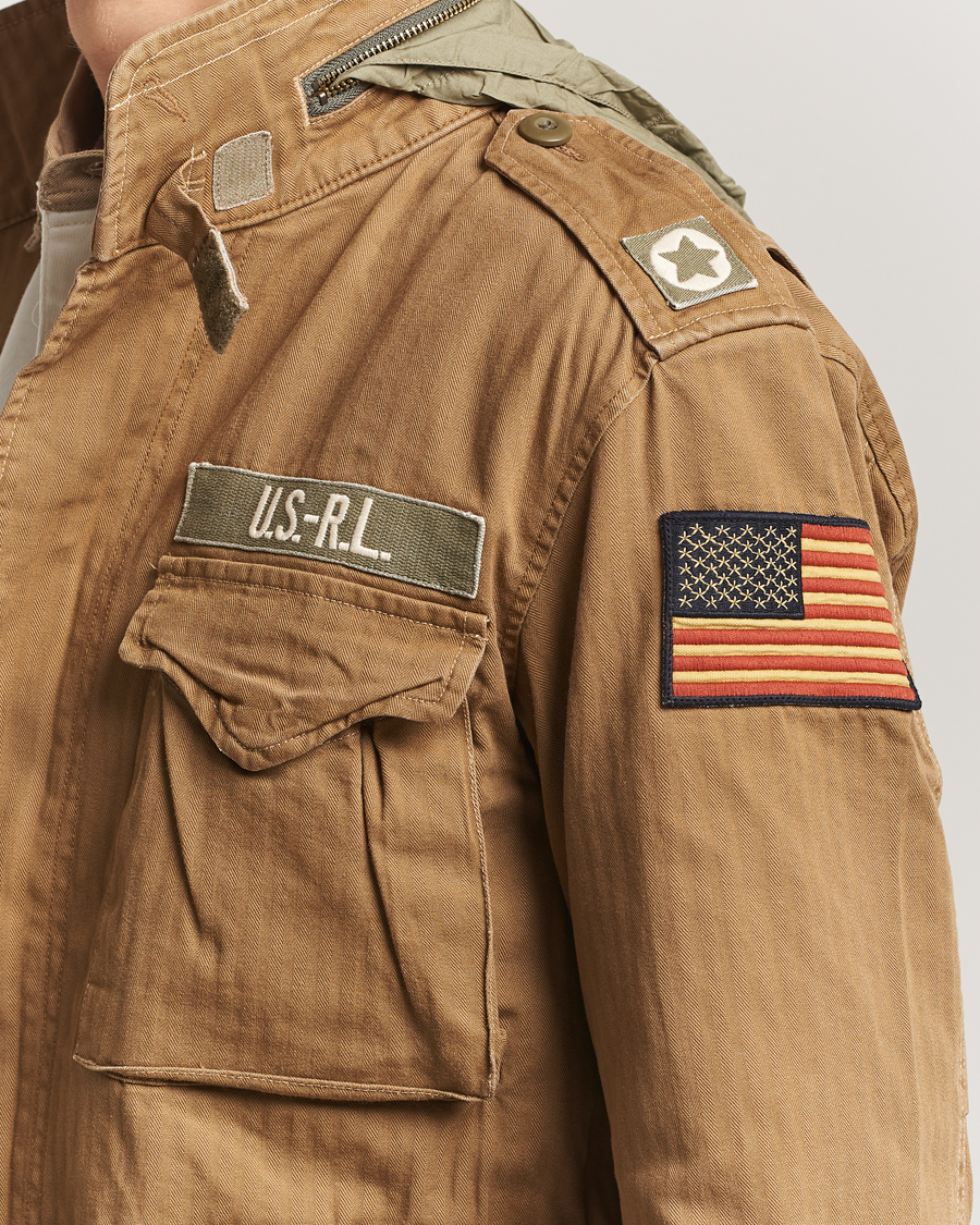 Herre | Jakker | Polo Ralph Lauren | Herringbone Field Patch Jacket Sandsurf