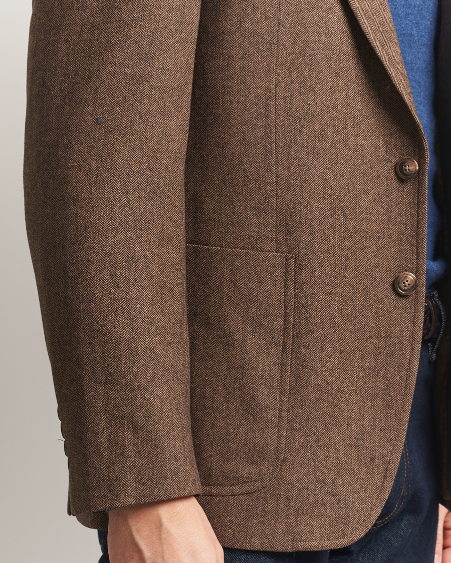 Herre | Blazere & jakker | Polo Ralph Lauren | Herringbone Single Breasted Sportcoat Brown/Tan