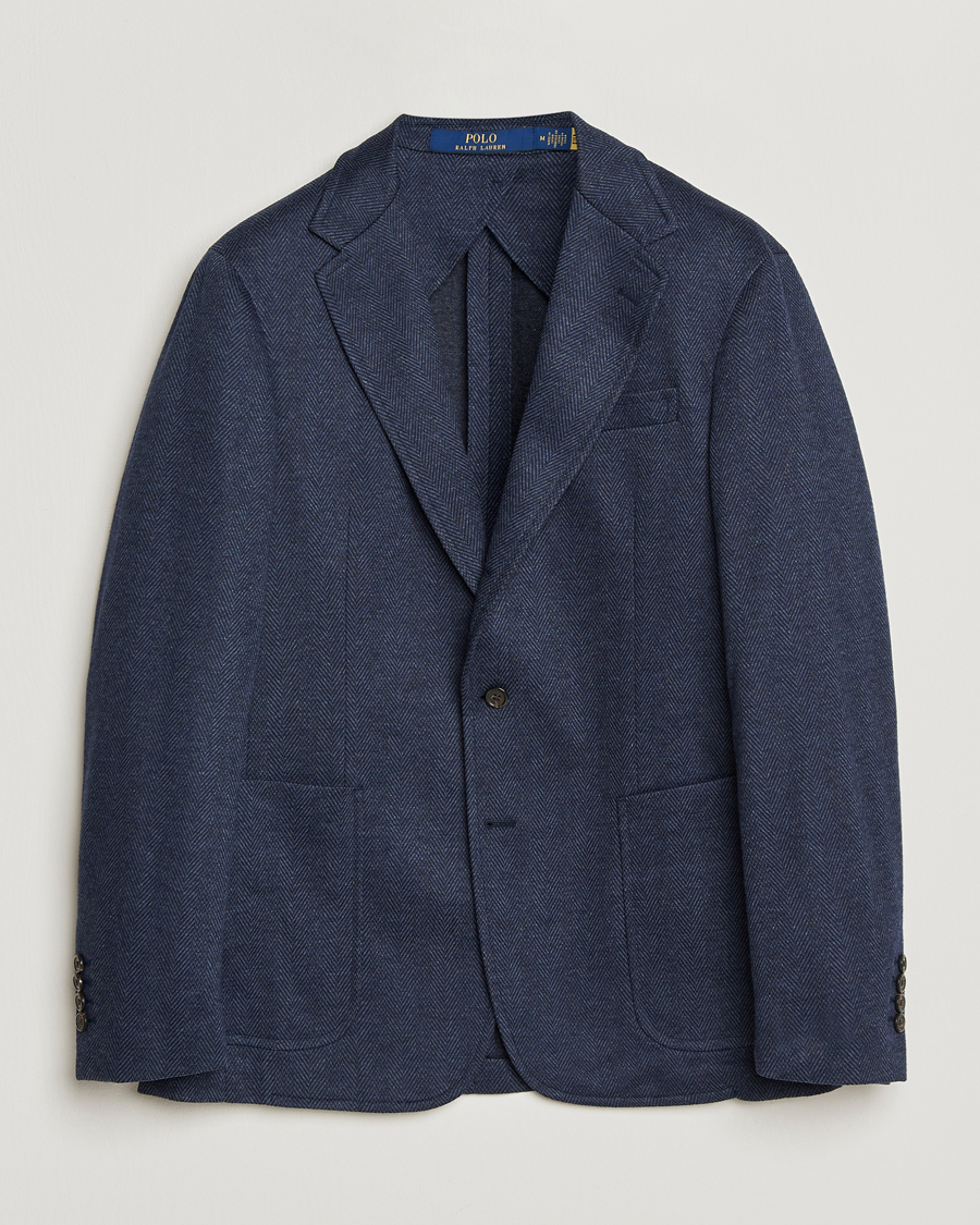 Herre | Blazere & jakker | Polo Ralph Lauren | Herringbone Single Breasted Sportcoat Navy Multi