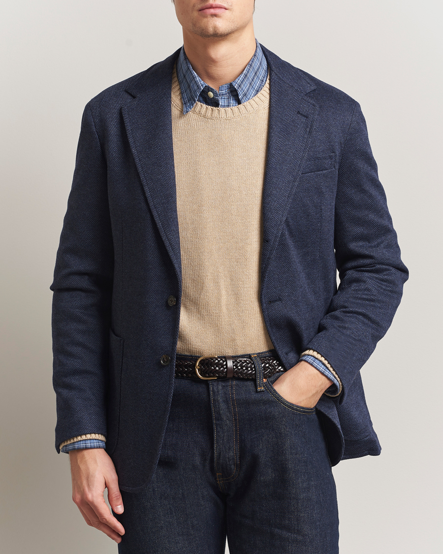 Herre | Blazere & jakker | Polo Ralph Lauren | Herringbone Single Breasted Sportcoat Navy Multi