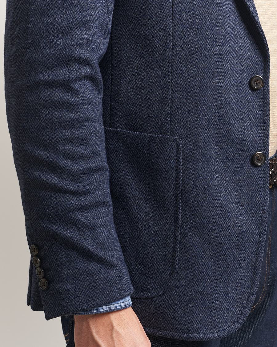 Herre | Blazere & jakker | Polo Ralph Lauren | Herringbone Single Breasted Sportcoat Navy Multi