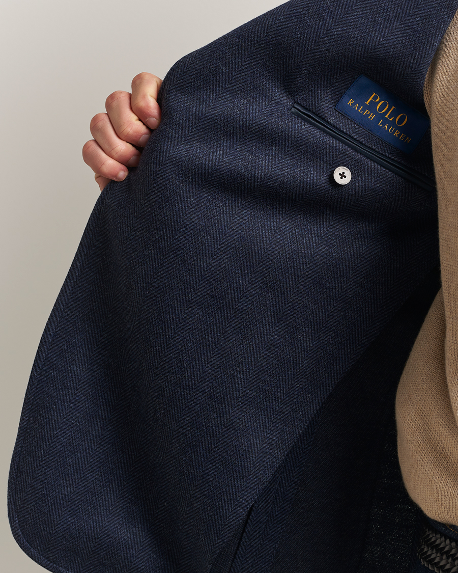 Herre | Blazere & jakker | Polo Ralph Lauren | Herringbone Single Breasted Sportcoat Navy Multi