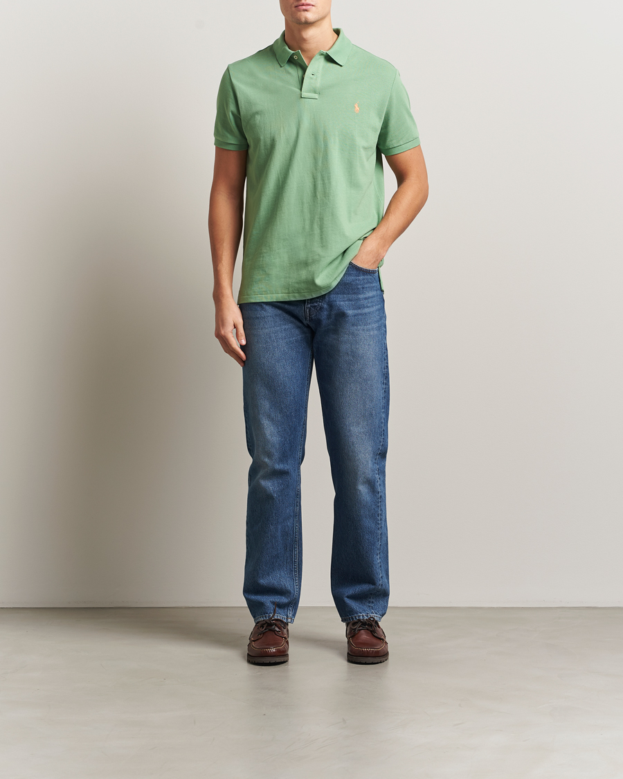 Herre | Polotrøjer | Polo Ralph Lauren | Custom Slim Fit Polo Outback Green
