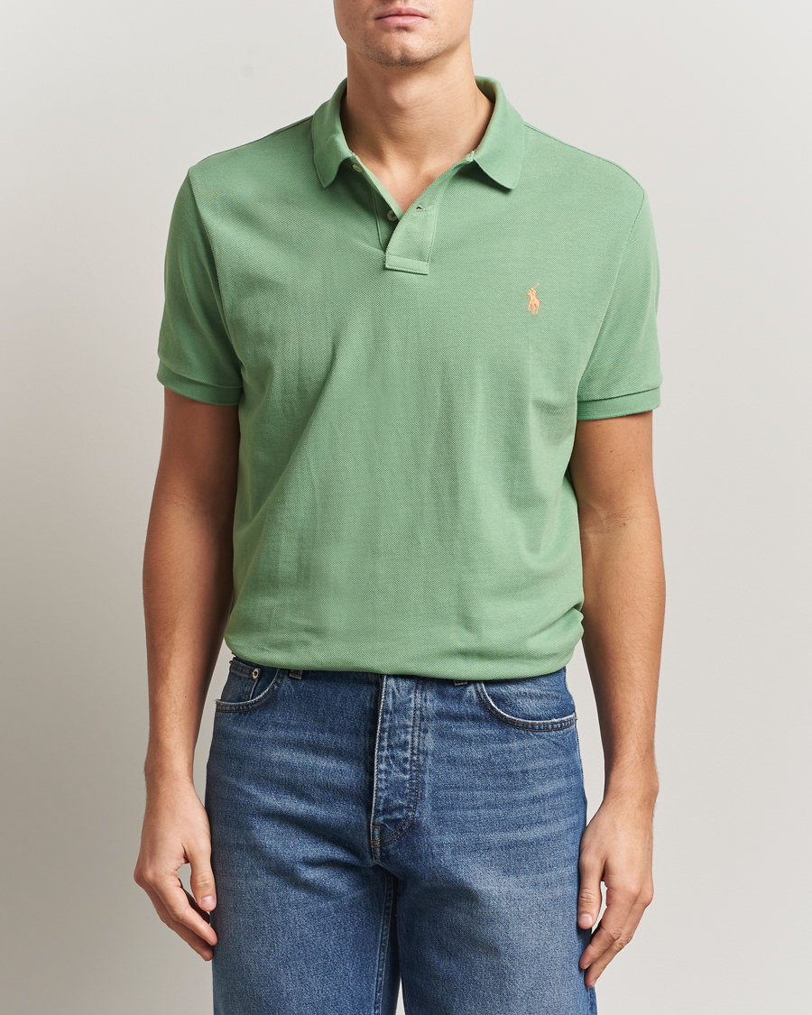 Herre | Polotrøjer | Polo Ralph Lauren | Custom Slim Fit Polo Outback Green