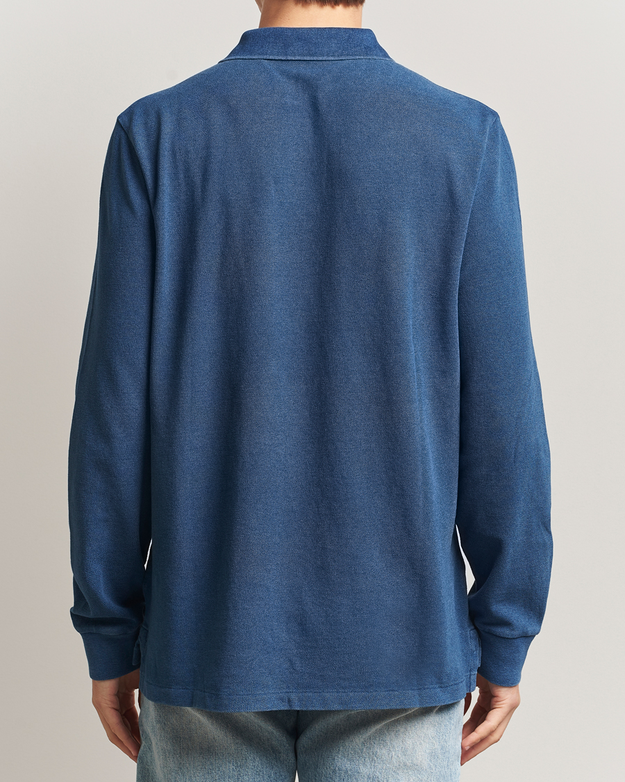 Herre | Polotrøjer | Polo Ralph Lauren | Custom Slim Fit Long Sleeve Polo Shirt Medium Indigo