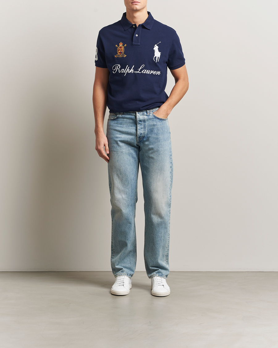 Herre | Polotrøjer | Polo Ralph Lauren | Custom Slim Fit Big Pony Polo Cruise Navy