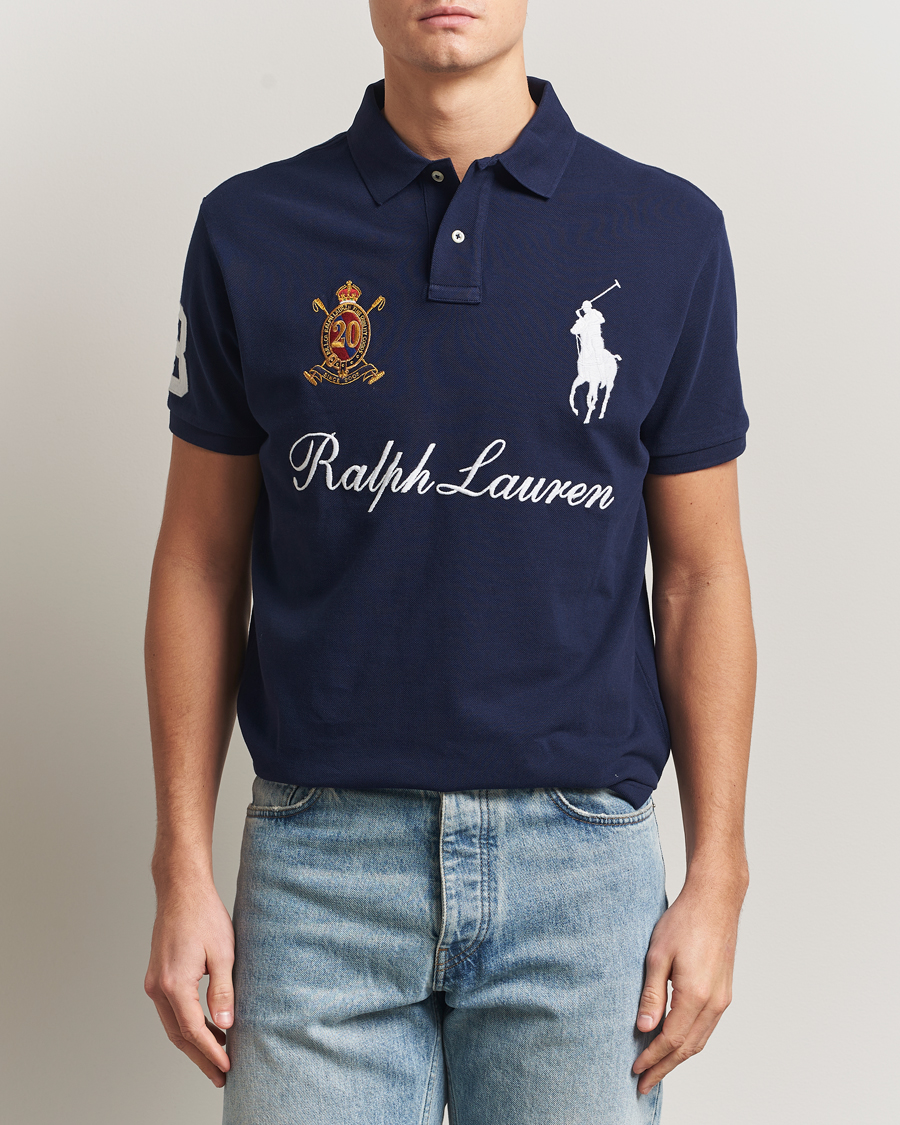 Herre | Polotrøjer | Polo Ralph Lauren | Custom Slim Fit Big Pony Polo Cruise Navy