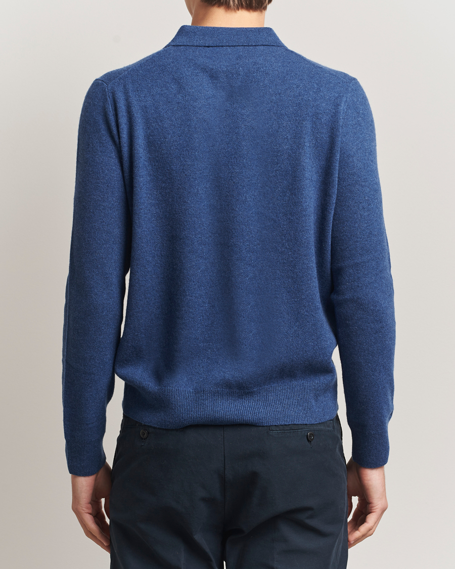 Herre | Polotrøjer | Polo Ralph Lauren | Washed Long Sleeve Bear Polo Rustic Navy Heather