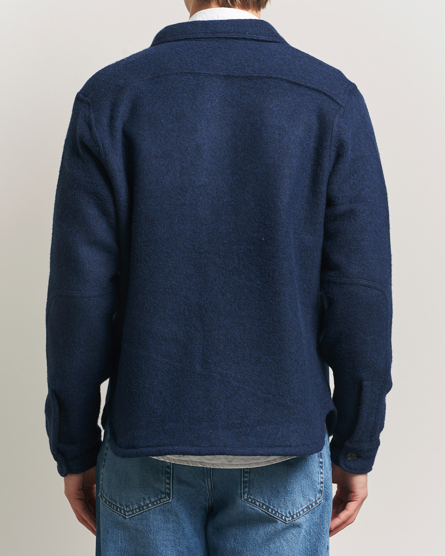 Herre | Skjorter | Polo Ralph Lauren | Felted Wool Pocket Shirt RL Navy