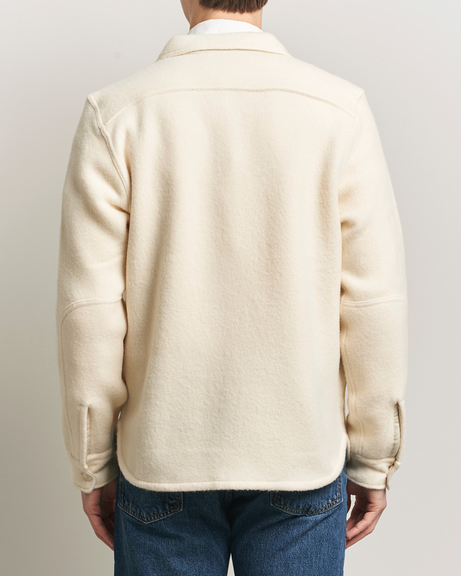 Herre | Skjorter | Polo Ralph Lauren | Felted Wool Pocket Shirt Andover Cream
