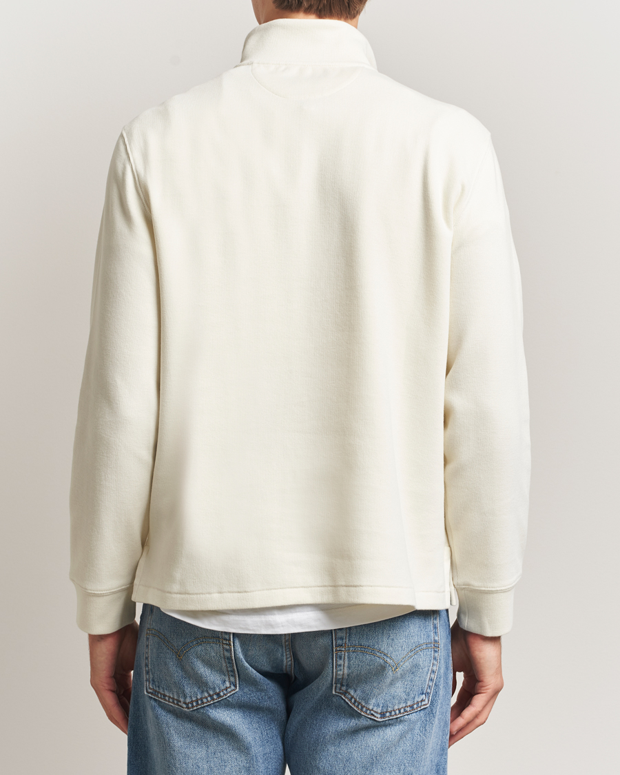 Herre | Trøjer | Polo Ralph Lauren | Double Knitted Half Zip Parchment Cream