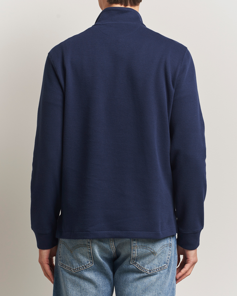 Herre | Trøjer | Polo Ralph Lauren | Double Knitted Half Zip Cruise Navy