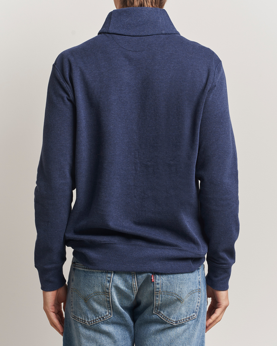 Herre | Trøjer | Polo Ralph Lauren | Double Knitted Shawl Collar Sweater Navy Heather