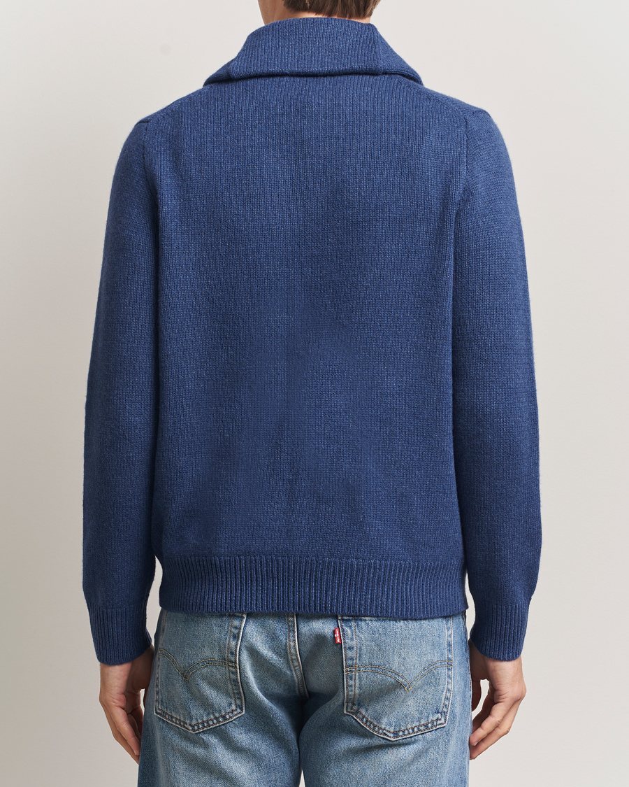 Herre | Trøjer | Polo Ralph Lauren | Wool/Cashmere Shawl Collar Cardigan Navy Heather