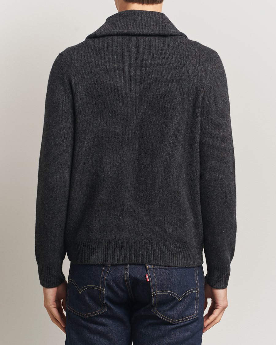 Herre | Trøjer | Polo Ralph Lauren | Wool/Cashmere Shawl Collar Cardigan Granite Heather
