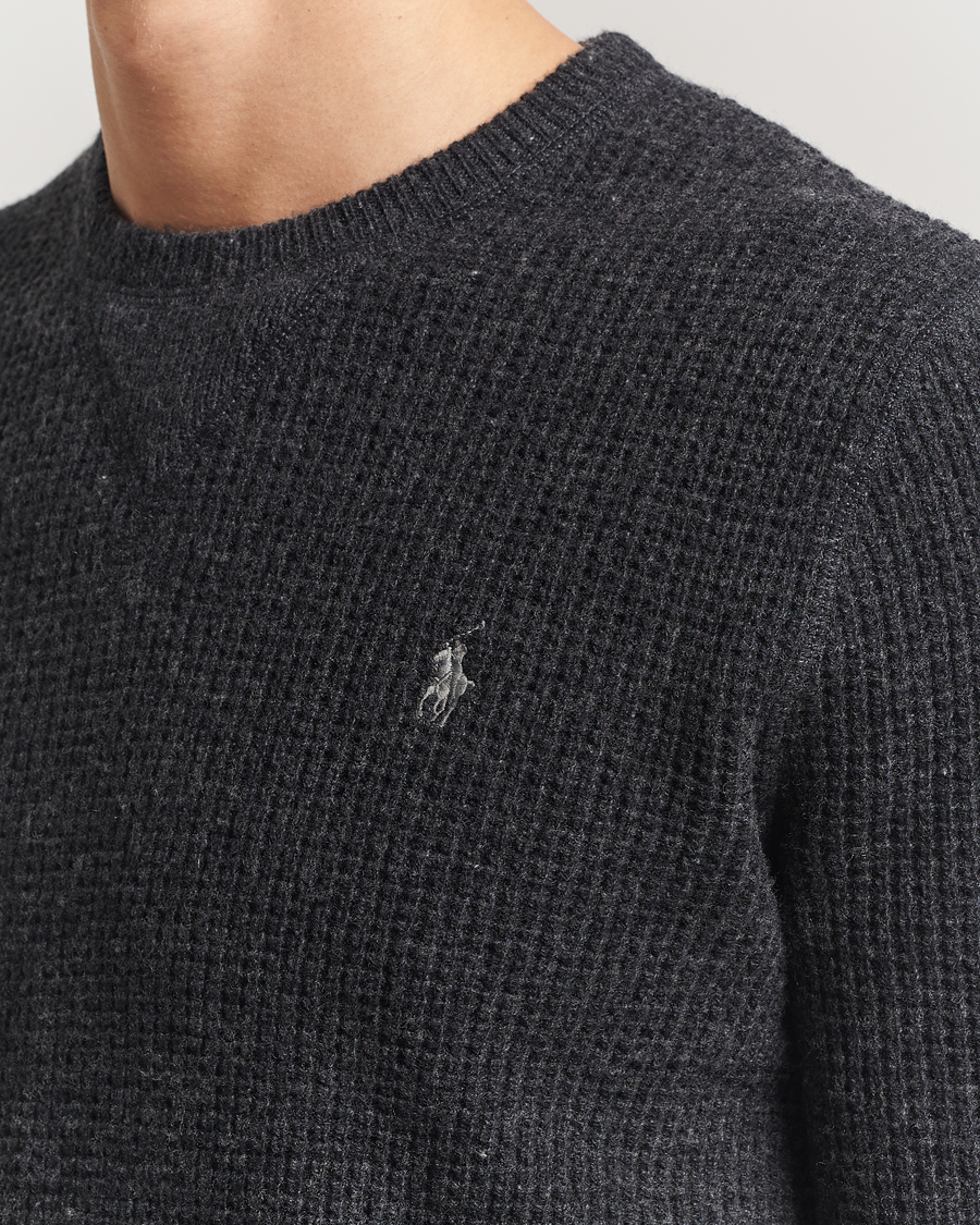 Herre | Trøjer | Polo Ralph Lauren | Cotton/Wool Pullover Dark Granite Heather