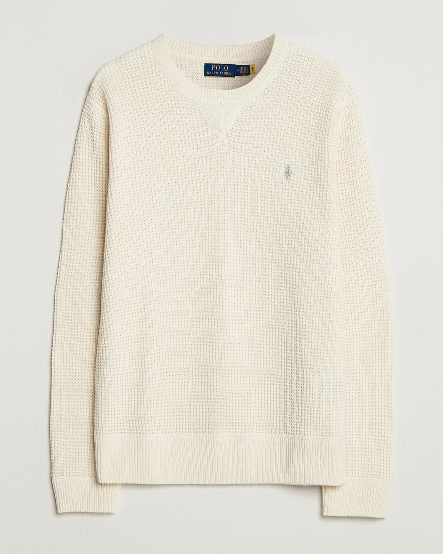 Herre | Trøjer | Polo Ralph Lauren | Cotton/Wool Pullover Andover Cream