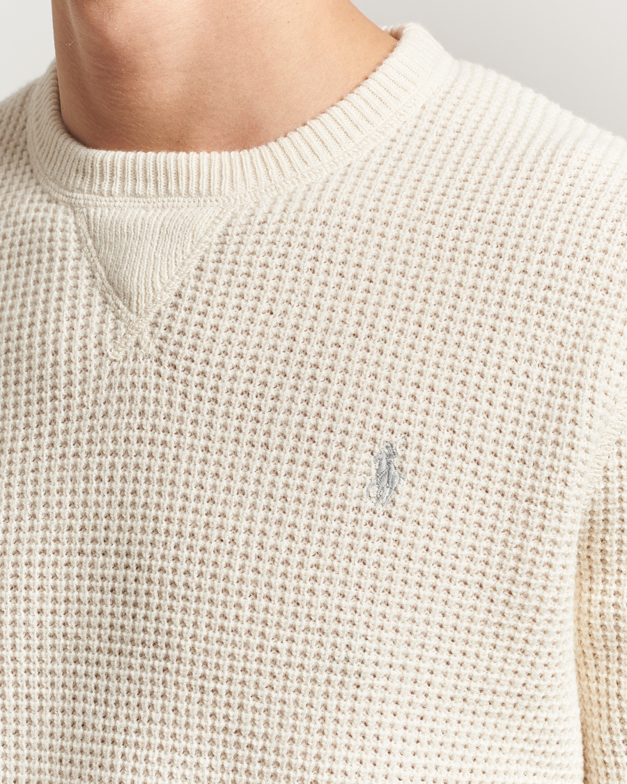 Herre | Trøjer | Polo Ralph Lauren | Cotton/Wool Pullover Andover Cream