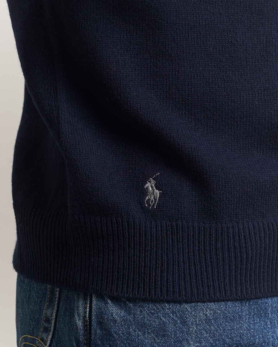 Herre | Trøjer | Polo Ralph Lauren | Cotton/Wool Rollneck Hunter Navy