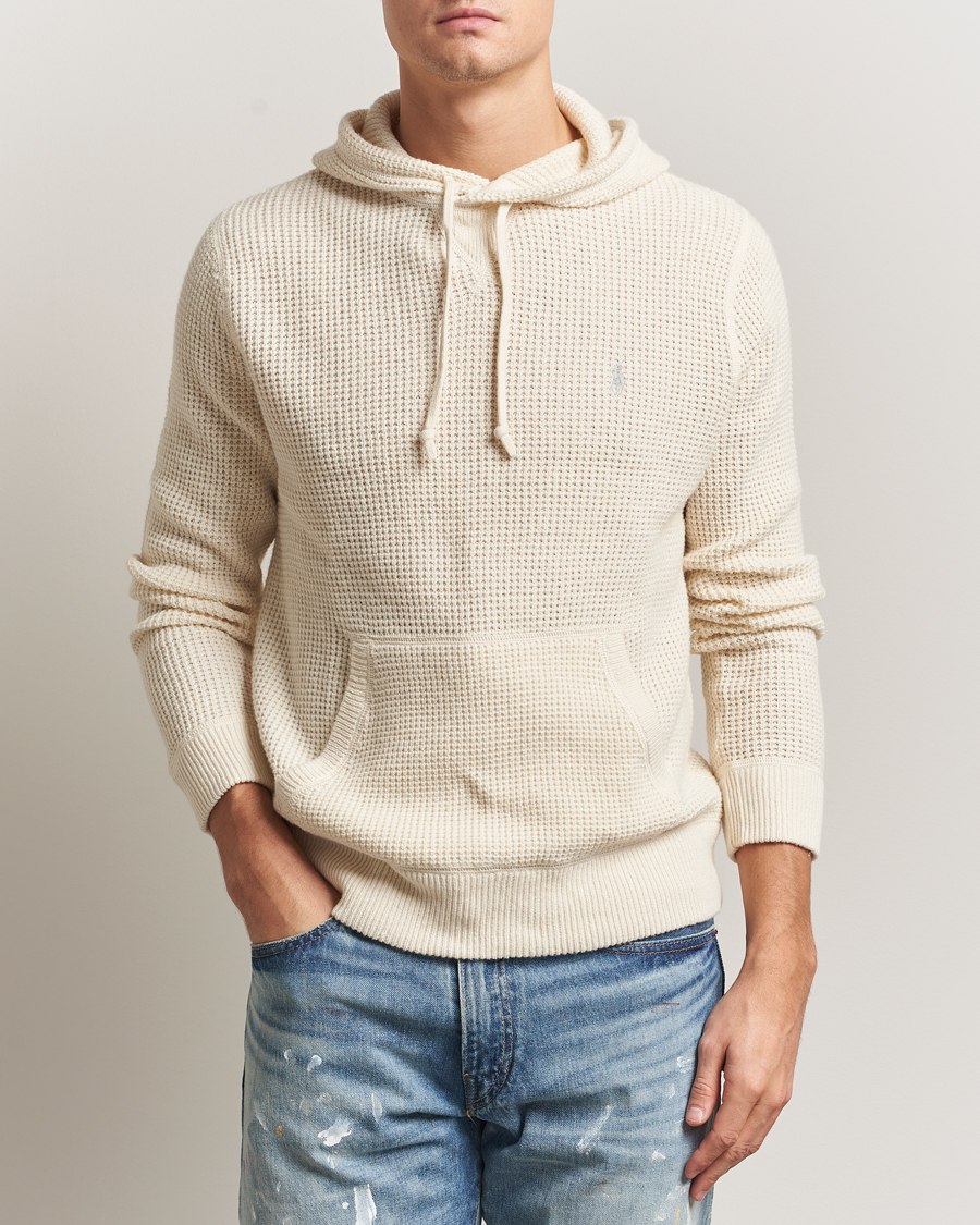Herre | Trøjer | Polo Ralph Lauren | Cotton/Wool Hoodie Andover Cream