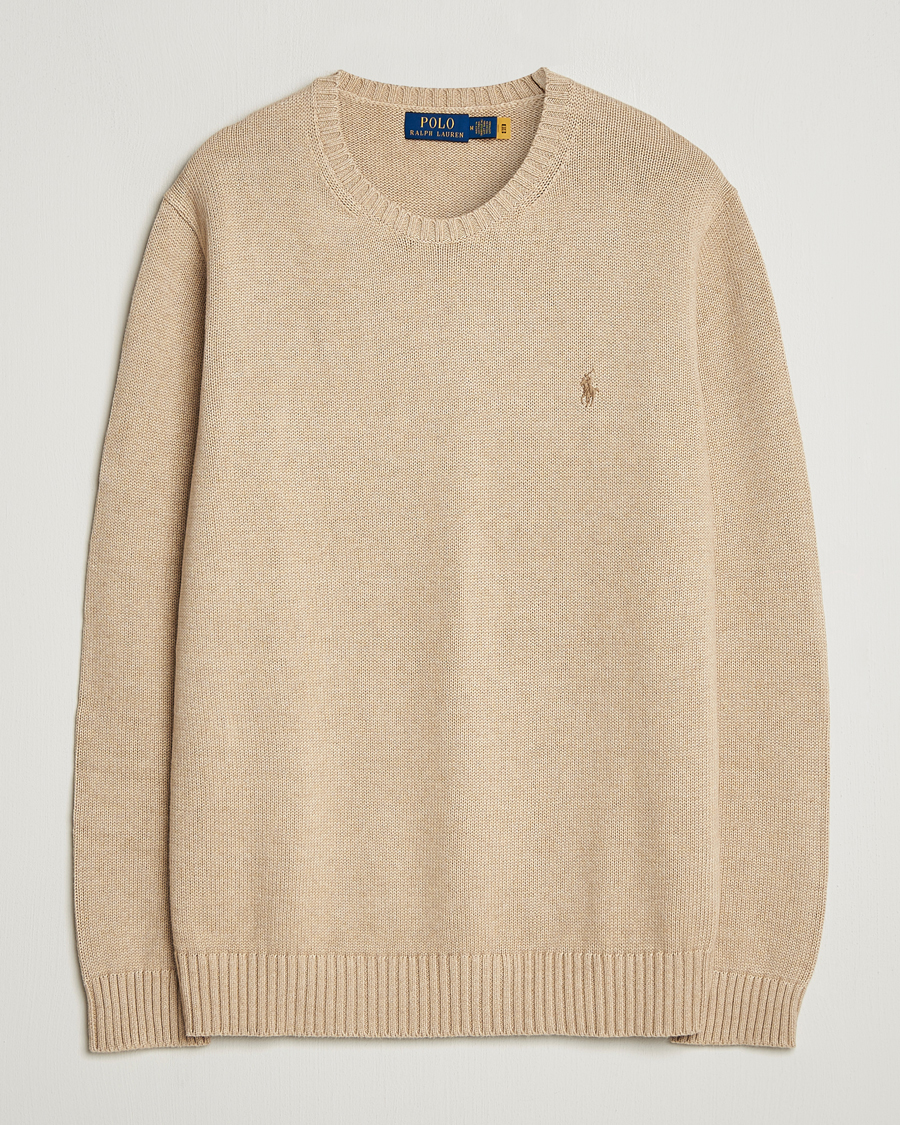 Herre | Trøjer | Polo Ralph Lauren | Cotton Crew Neck Sweater Dune Melange