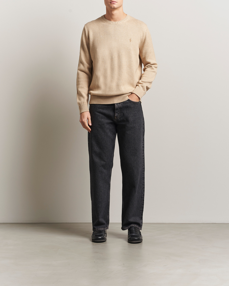 Herre | Trøjer | Polo Ralph Lauren | Cotton Crew Neck Sweater Dune Melange