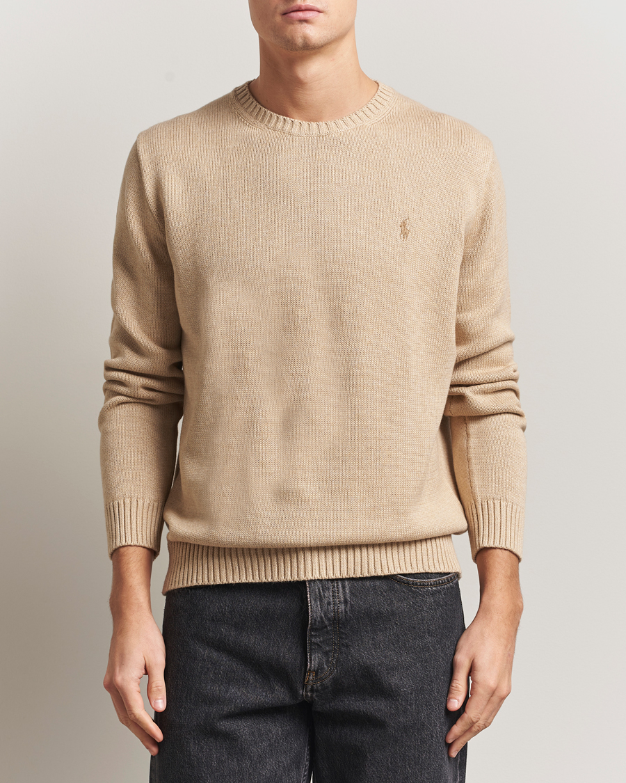 Herre | Trøjer | Polo Ralph Lauren | Cotton Crew Neck Sweater Dune Melange