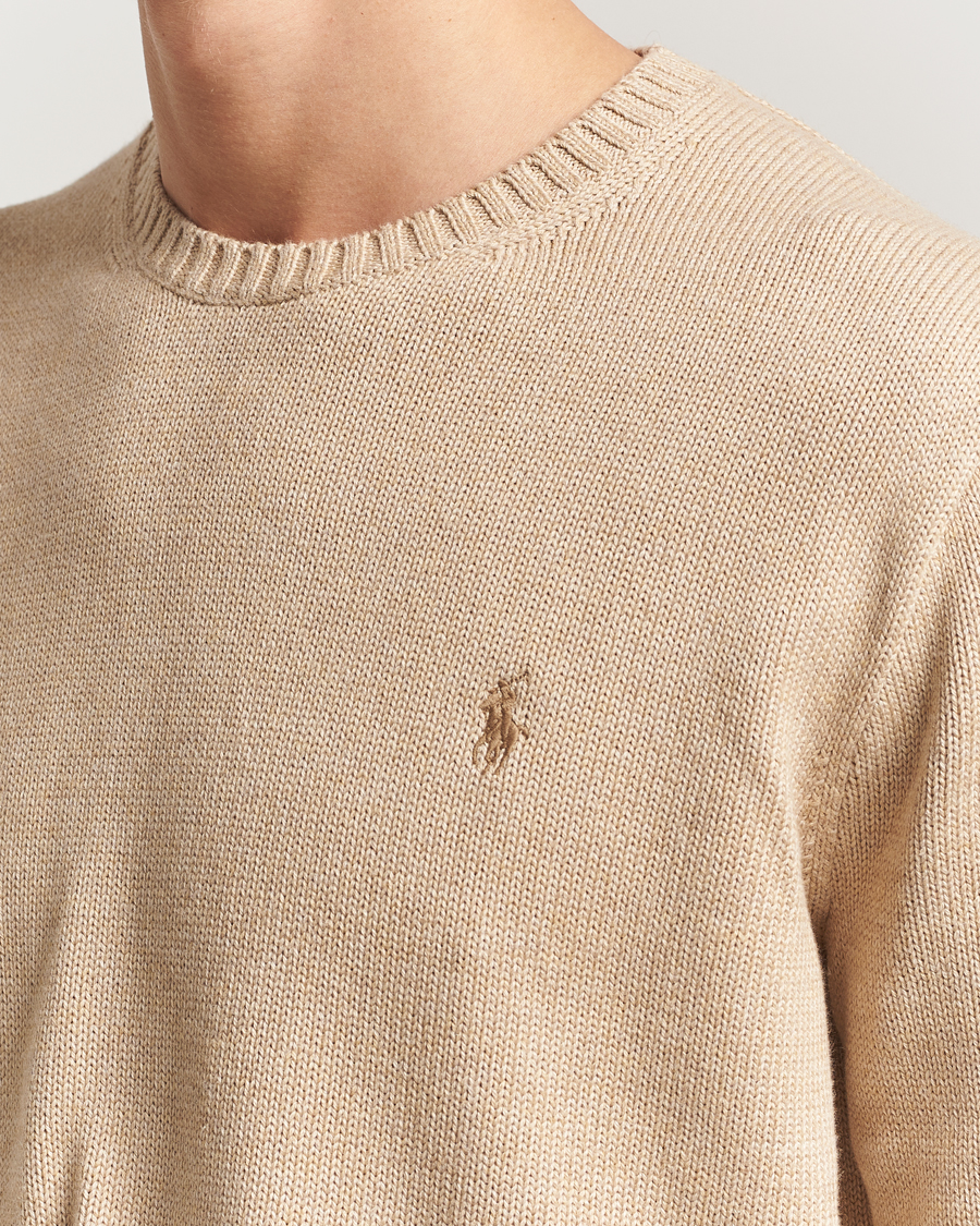 Herre | Trøjer | Polo Ralph Lauren | Cotton Crew Neck Sweater Dune Melange