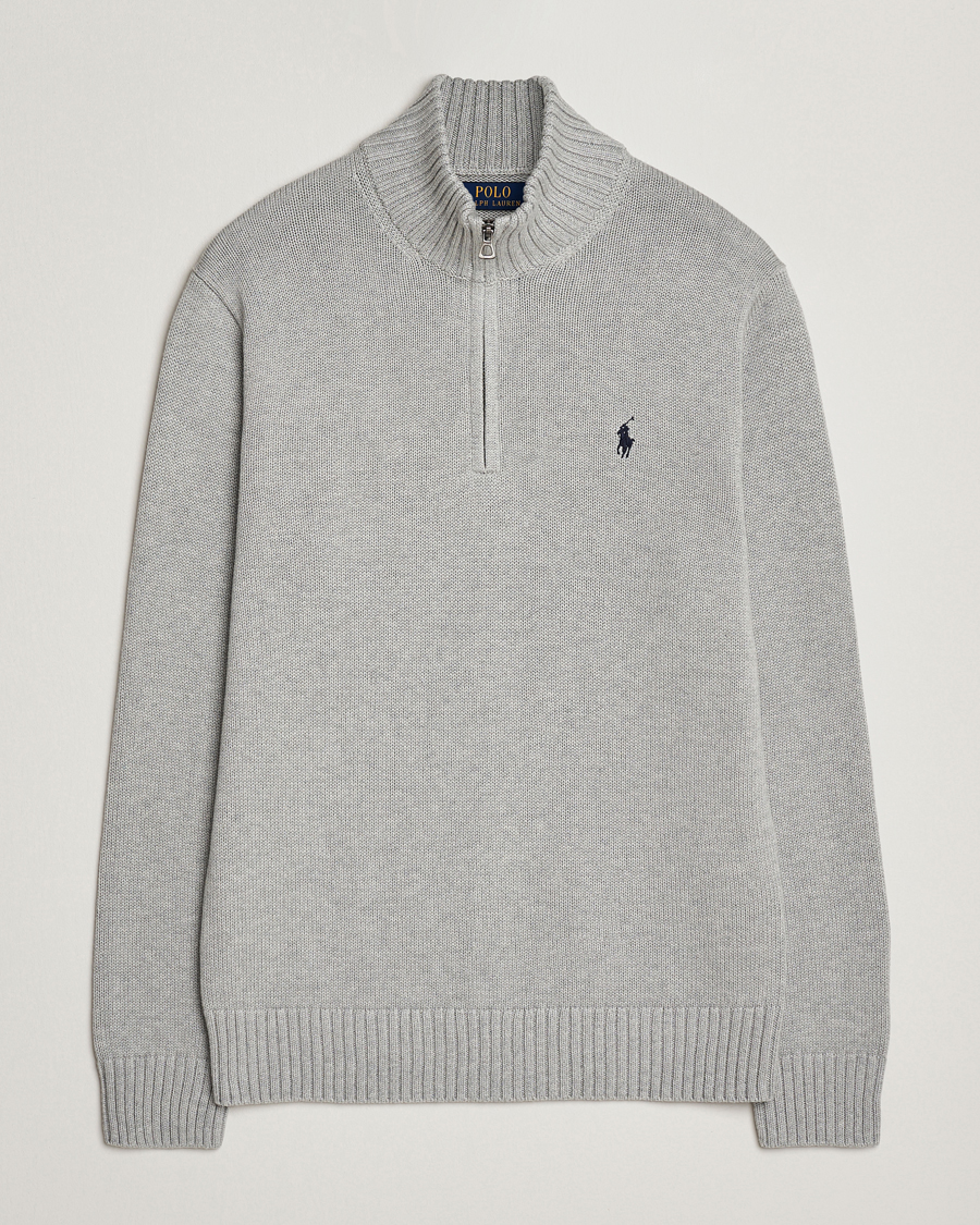 Herre | Trøjer | Polo Ralph Lauren | Cotton Pullover Half Zip Andover Heather