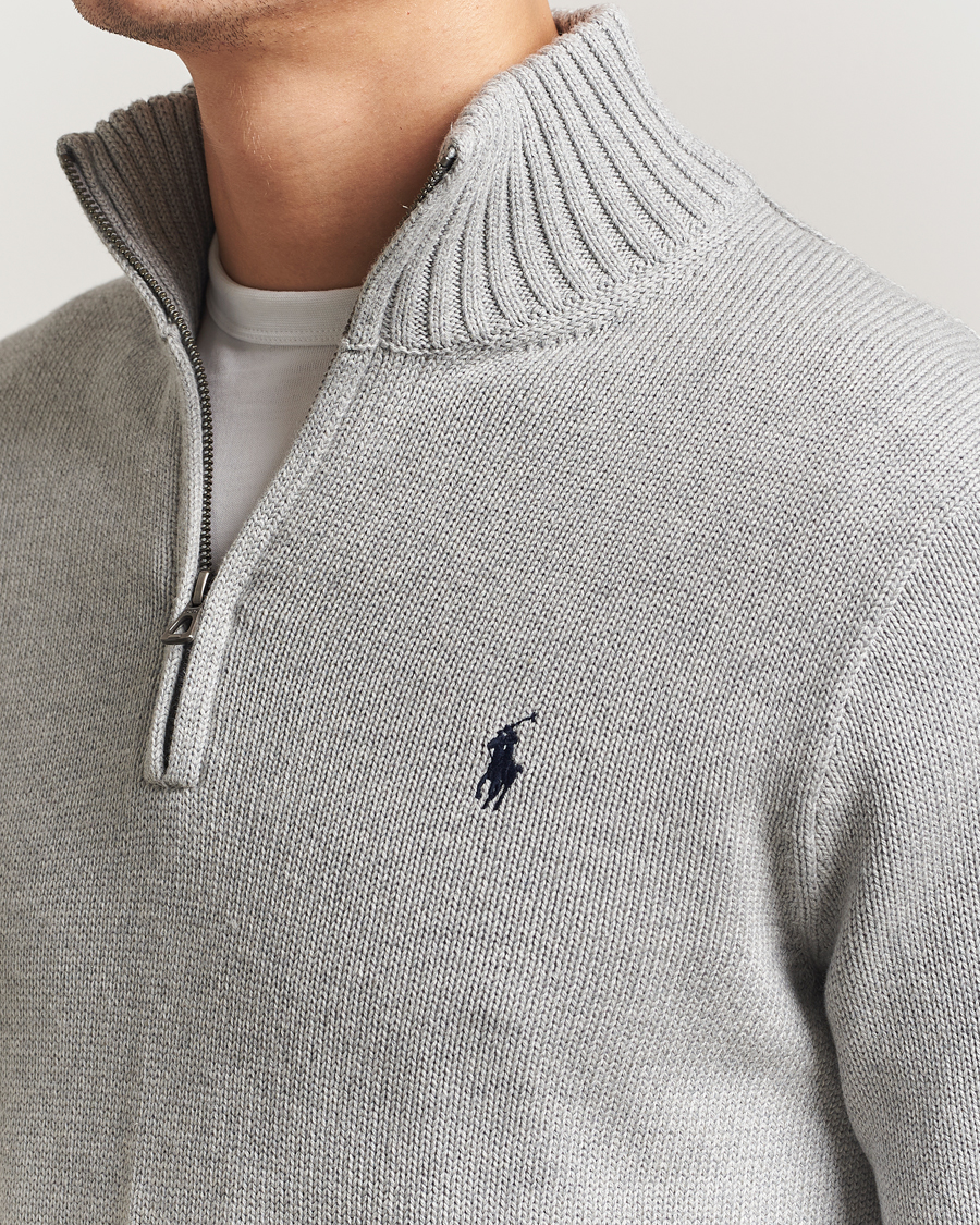 Herre | Trøjer | Polo Ralph Lauren | Cotton Pullover Half Zip Andover Heather