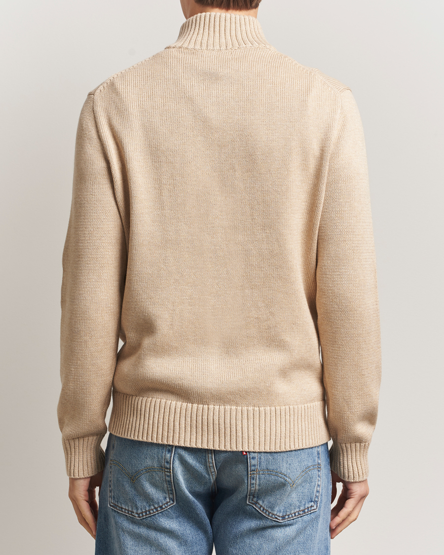 Herre | Trøjer | Polo Ralph Lauren | Cotton Pullover Half Zip Dune Melange