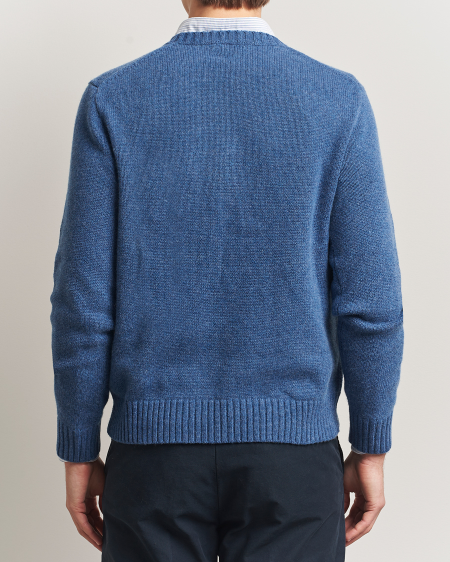 Herre | Trøjer | Polo Ralph Lauren | Cotton/Wool Printed Sweater Blue Multi