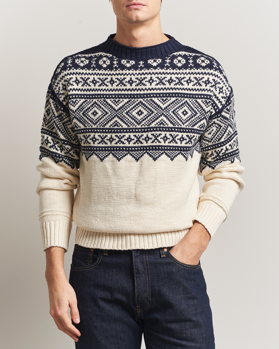 Herre | Trøjer | Polo Ralph Lauren | Cotton/Cashmere Sweater Cream Combo