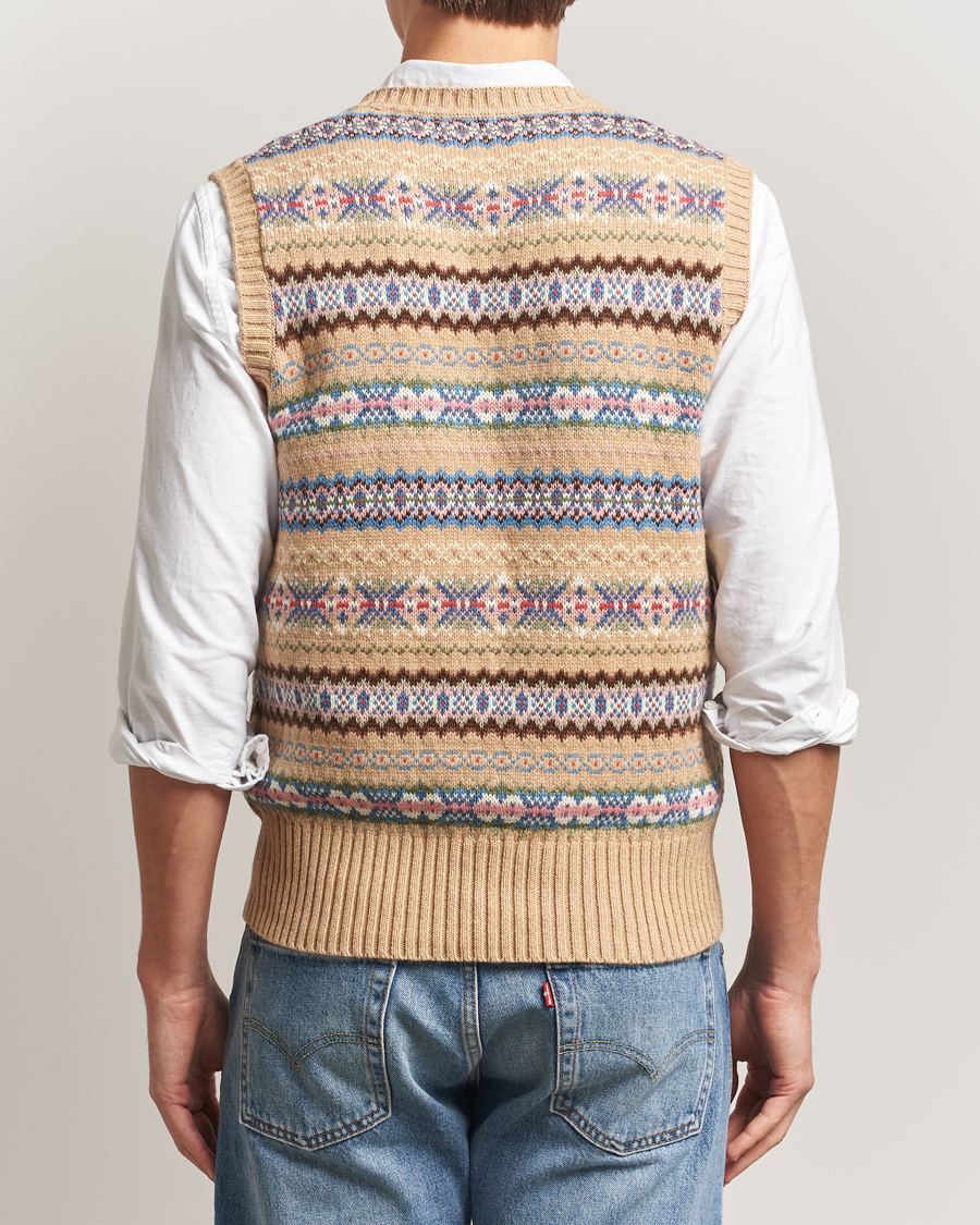Herre | Trøjer | Polo Ralph Lauren | Cotton Wool Long Sleeve Sweater Tan Multi