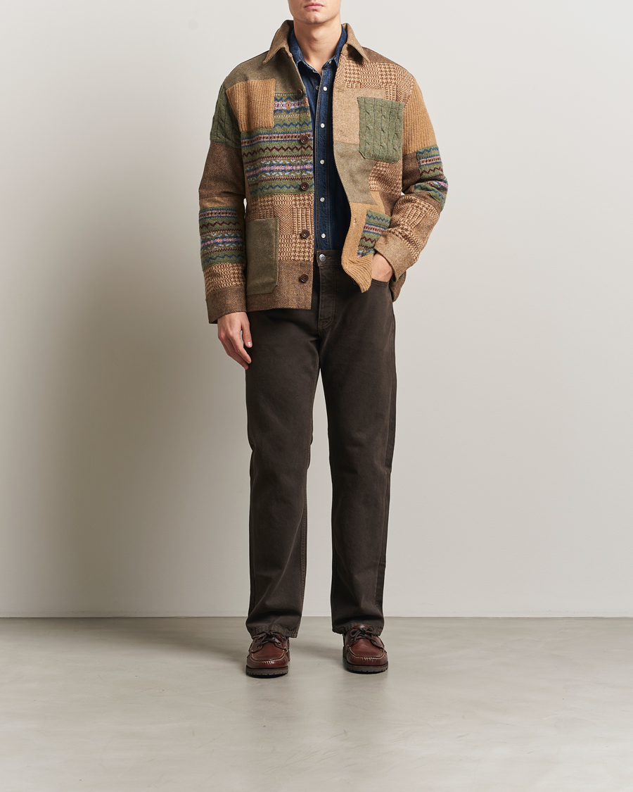 Herre | Trøjer | Polo Ralph Lauren | Wool Blend Cardigan Tan Multi