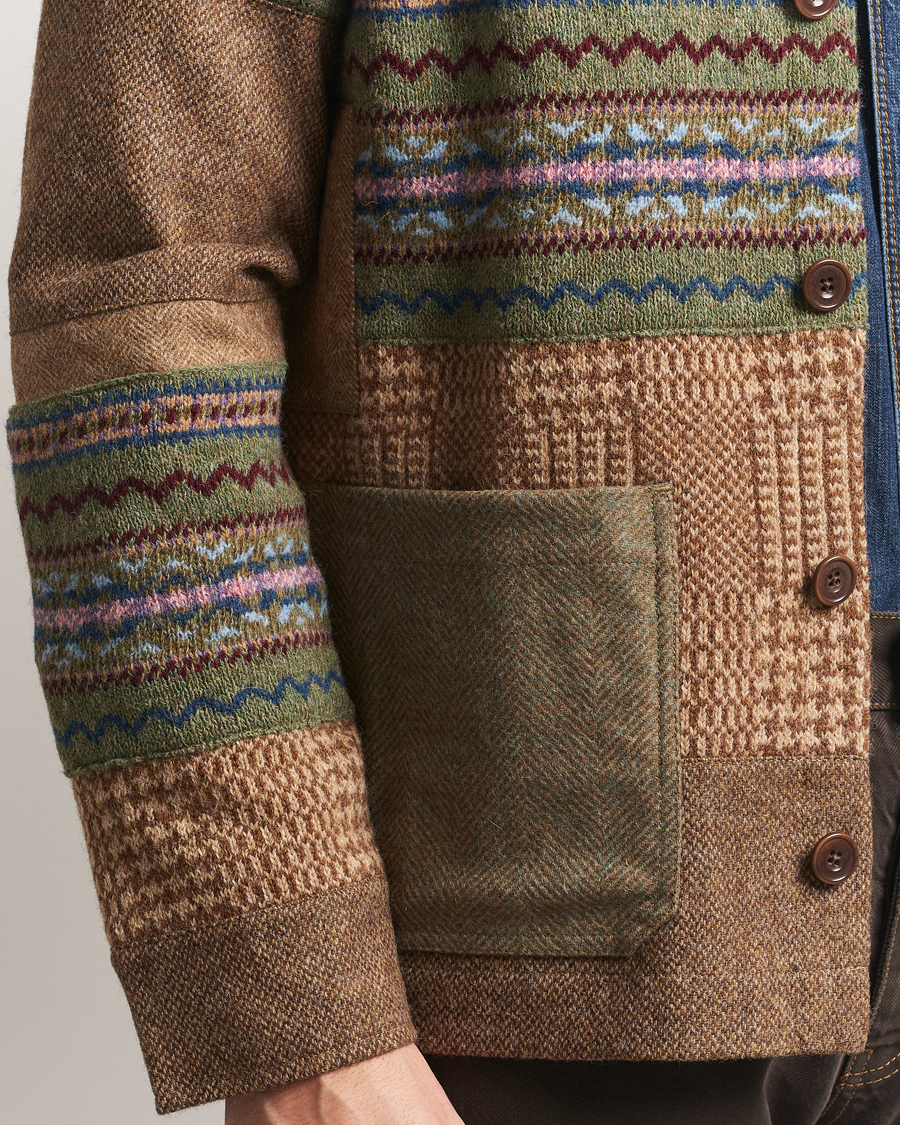Herre | Trøjer | Polo Ralph Lauren | Wool Blend Cardigan Tan Multi