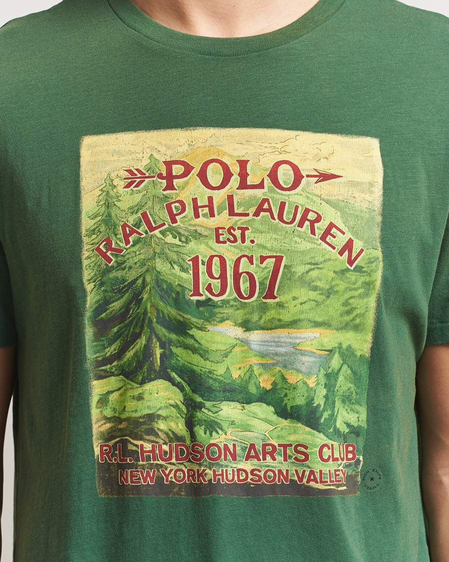 Herre | T-Shirts | Polo Ralph Lauren | Printed T-Shirt Grass Green
