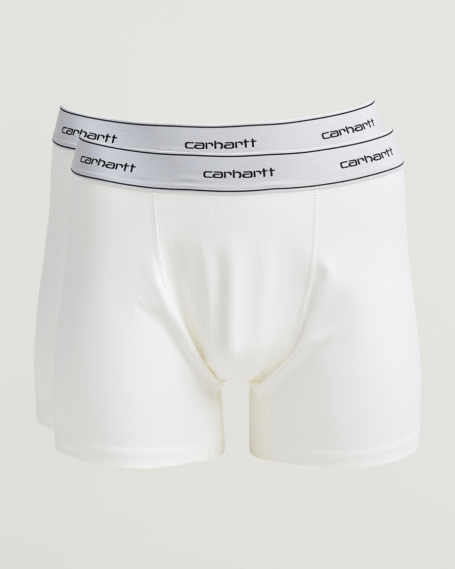 Herre | Undertøj | Carhartt WIP | 2-Pack Cotton Trunks White