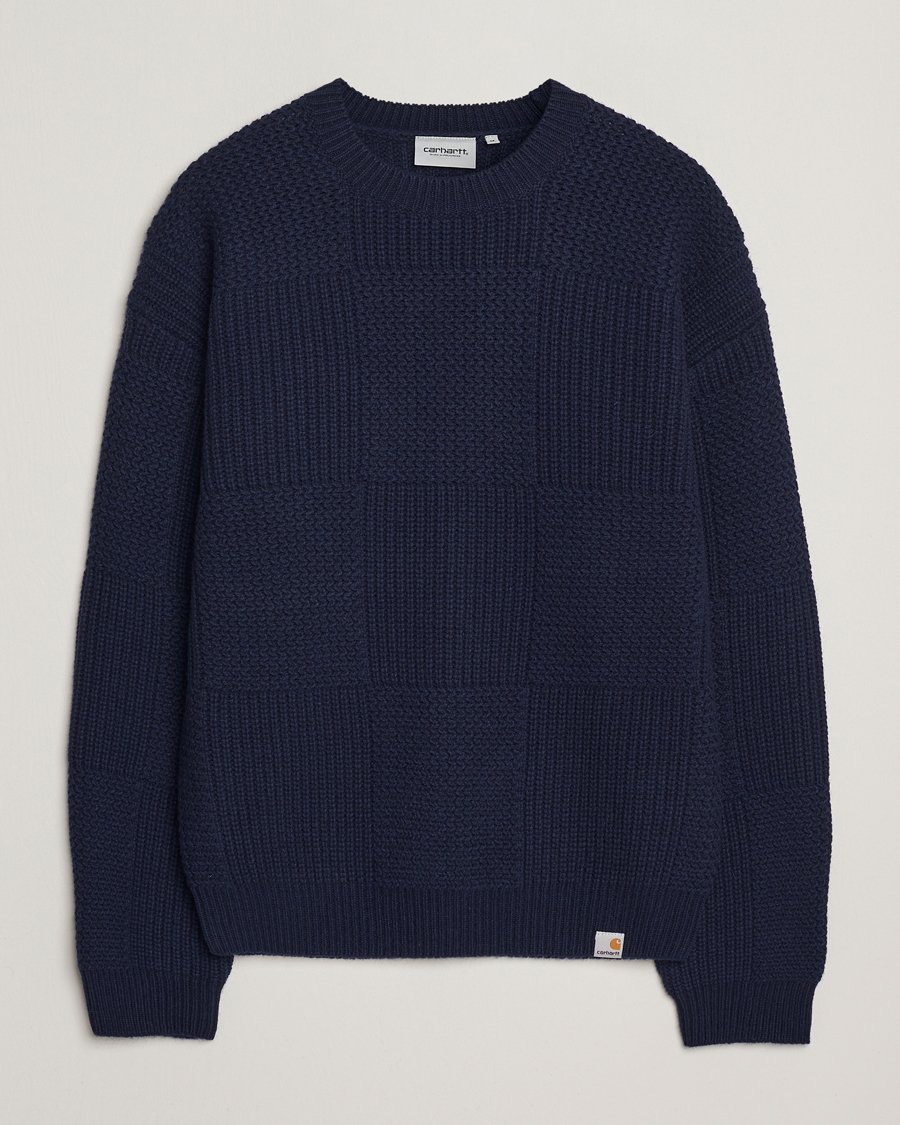 Herre | Trøjer | Carhartt WIP | Bishop Knitted Sweater Dark Navy