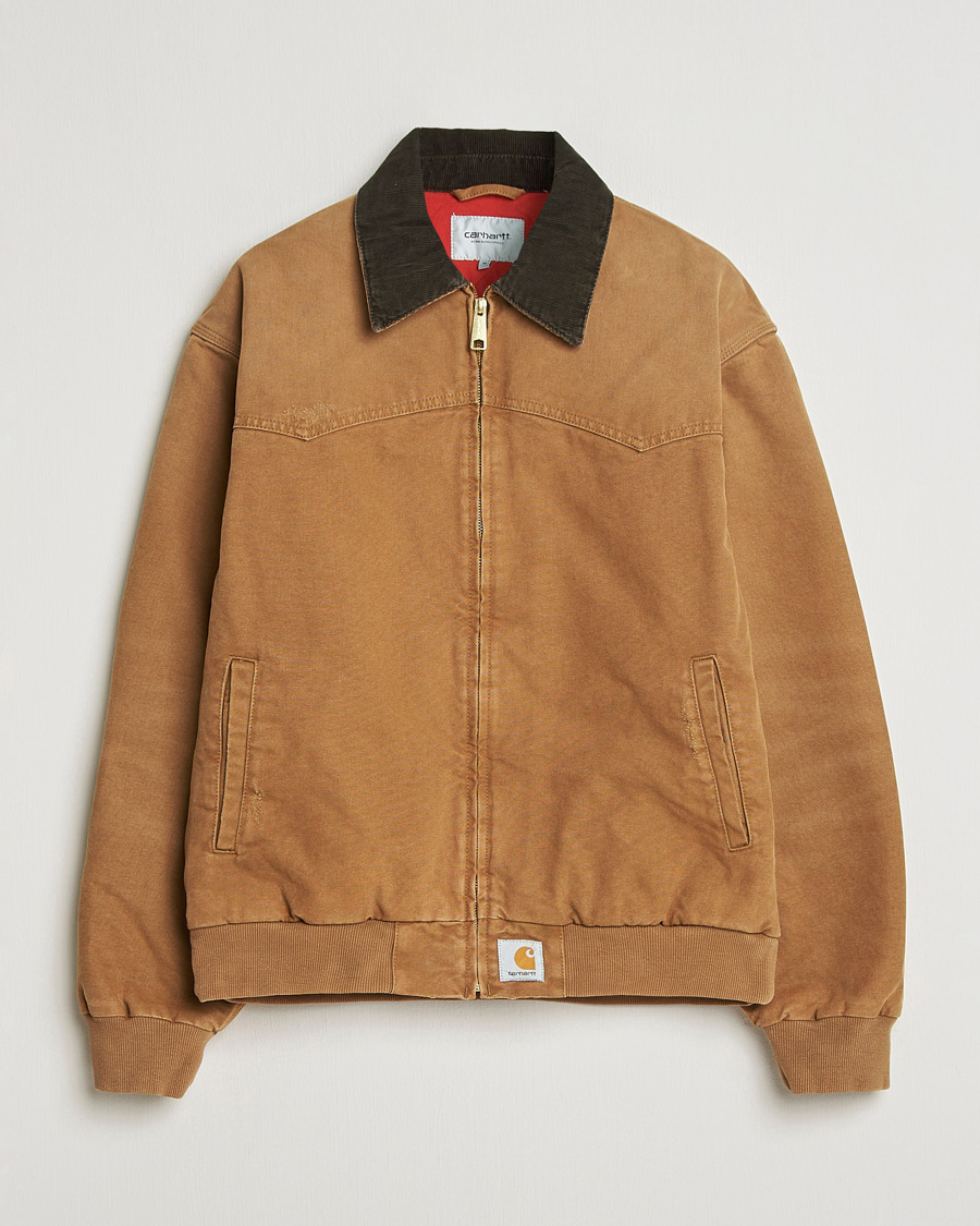 Herre | Jakker | Carhartt WIP | OG Santa Fee Jacket Hamilton Brown Grind Washed