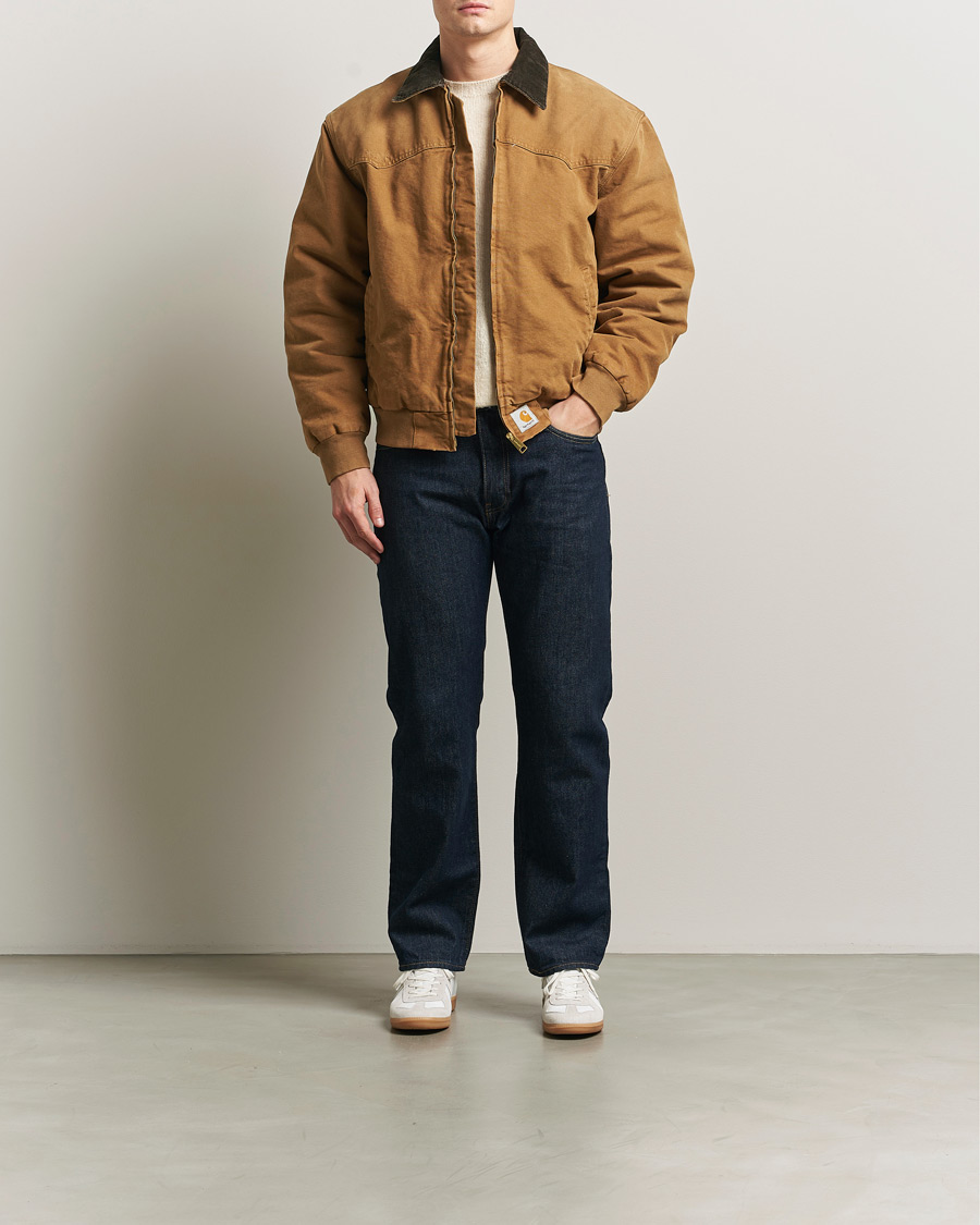 Herre | Jakker | Carhartt WIP | OG Santa Fee Jacket Hamilton Brown Grind Washed