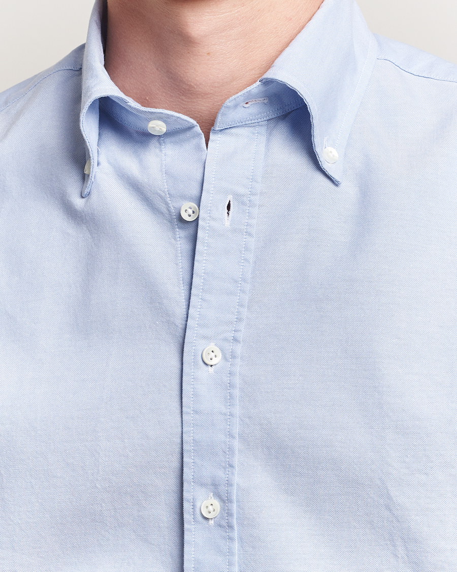 Herre | Skjorter | Stenströms | Regular Fit Oxford Shirt Light Blue